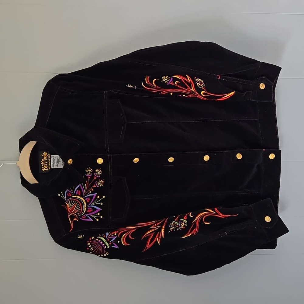 Bob Mackie Wearable Art Jacket Size Small